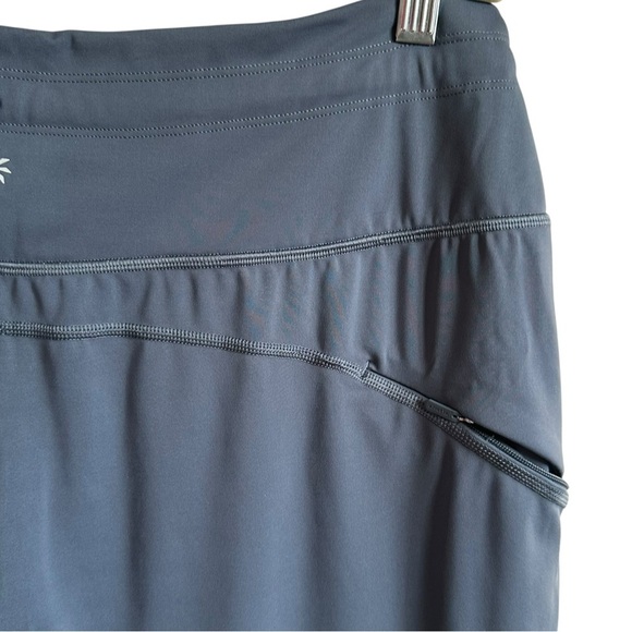 ATHLETA ULTIMATE CROP WIDE GRANITE BLUE PANTS SIZE LARGE - Picture 10 of 16